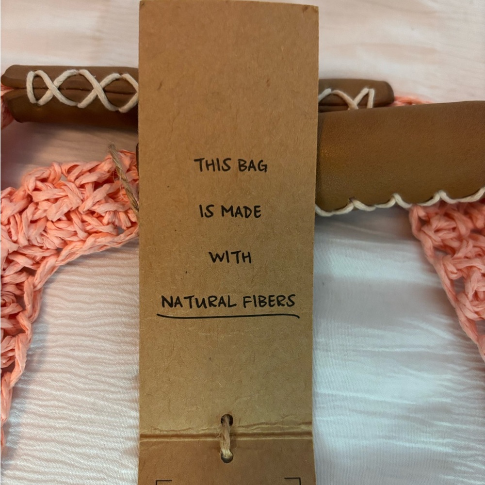 Kbas handmade boho bag with Natural Fibers 100% Rafia Sintetica- NWT - Picture 7 of 11